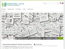 Tablet Screenshot of hexpharmjaya.com